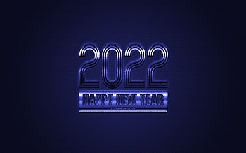 2022 New Year, 2022 dark blue background, 2022 concepts, Happy New Year 2022, dark blue carbon texture, dark blue background HD wallpaper