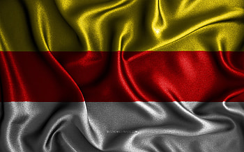 Carinthia flag, , silk wavy flags, austrian states, Day of Carinthia, fabric flags, Flag of Carinthia, 3D art, Carinthia, Europe, States of Austria, Carinthia 3D flag, Austria HD wallpaper