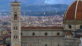 Beautiful views of Florence, Santa Maria del Fiore, Florence Italy, Stock video HD wallpaper