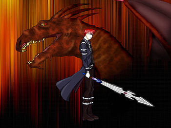 Dragon's rage, dragon, action, anime, sword fighter HD wallpaper