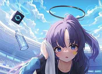 Hayase Yuuka, Hayase Yuuka, video game, Blue Archive HD wallpaper