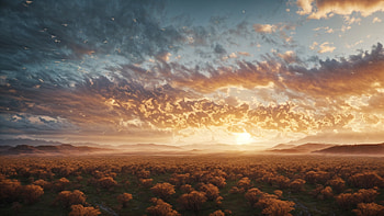 Desert, desert, sky, paint, painting, cactus HD wallpaper