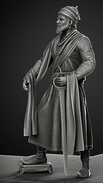 Shivaji Maharaj 3d, 3D Art, shivaji maharaj HD phone wallpaper