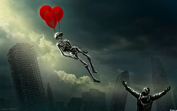 Funny, , Skeletons HD wallpaper