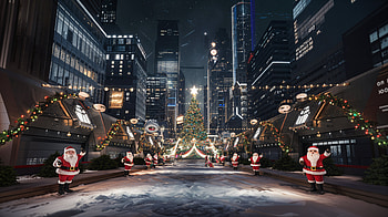 holiday spirit, Christmas, Santa Claus, winter, holiday decorations HD wallpaper