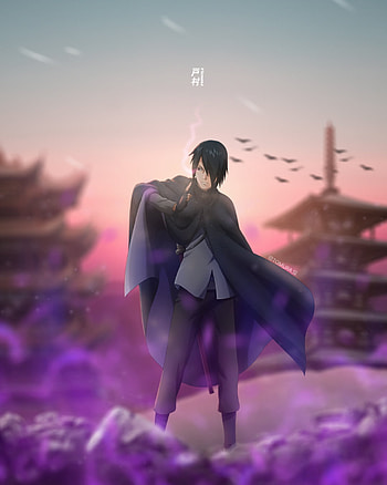 ᴜᴄʜɪʜᴀ sᴀsᴜᴋᴇ, animeedits, cloud, naruto, sasuke, sky, uchiha, anime, anime HD phone wallpaper