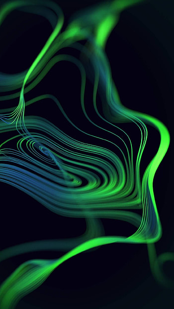 Black And Green, Abstract HD phone wallpaper