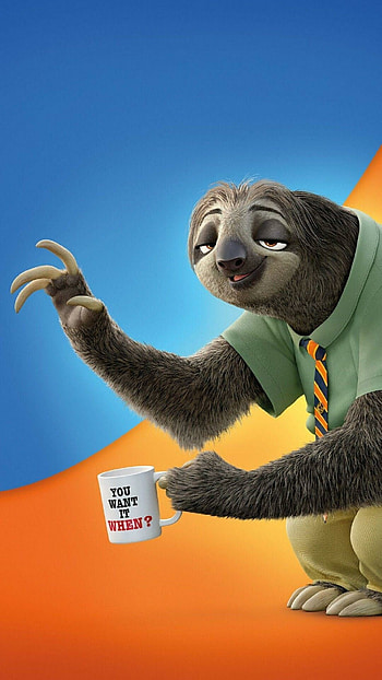 Zootopia sloth , Animal comedy, Comedy movies, Animated films HD phone wallpaper