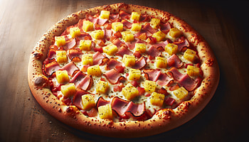 Hawaiian Pizza, hawaiian pizza, pizza, ham, pineapple, cheese HD wallpaper