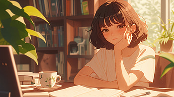 Lofi Study Vibes: A Ultra, lofi, woman, Study, Anime, girl, anime girl HD wallpaper