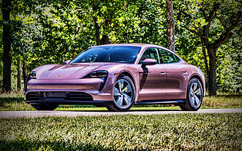 Porsche Taycan, , electric cars, 2021 cars, pink Taycan, luxury cars, 2021 Porsche Taycan, R, german cars, Porsche HD wallpaper