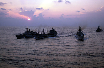 Ship, Military, Ocean, Sun, Warships HD wallpaper