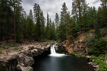Nature, Trees, Stones, Rocks, Waterfall HD wallpaper