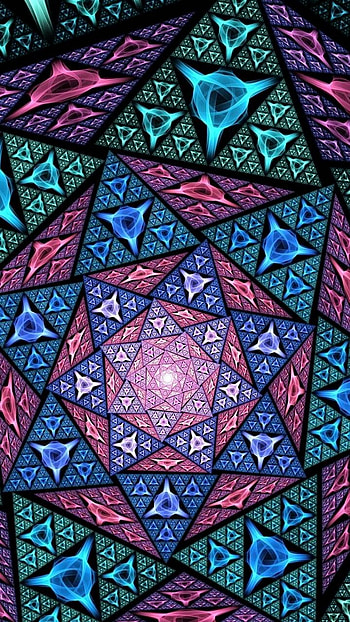 Colorful Design, colors, triangle, Abstract, design HD phone wallpaper