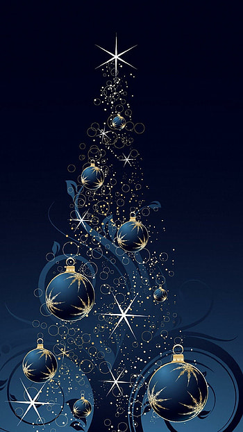 Blue-themed Christmas, Ornamental beauty, Festive decorations, Seasonal charm HD phone wallpaper