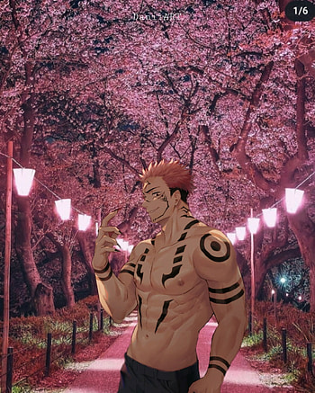 Sukuna, jujutsukaisen, anime, itadori HD phone wallpaper