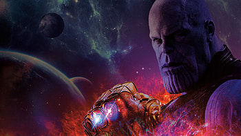 Avengers Infinity War Thanos With Gauntlet Infinity Stones, avengers-infinity-war, thanos, movies, 2018-movies HD wallpaper
