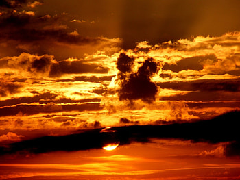 Beautiful Sunset, twilights, red, clouds, sky, nature, sun, sunset HD wallpaper
