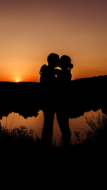 Kiss sun, Bright and warm, Romantic vibes, Love's embrace HD phone wallpaper