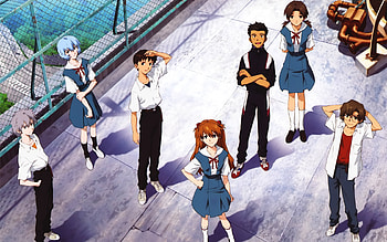 Neon Genesis Evangelion, asuka, rei, shinji, kensuke, evangelion, kaworu, hikari, toji HD wallpaper