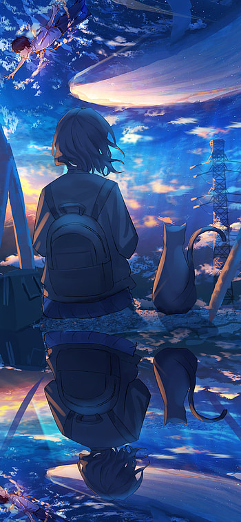 Mirrored Sky: Anime Girl , Anime, girl, anime girl HD phone wallpaper