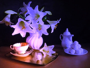 One thought for you, romantic, flowers, love, beauty HD wallpaper