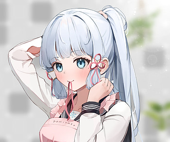 Kamisato Ayaka, Kamisato Ayaka (Genshin Impact), video game, Genshin Impact HD wallpaper