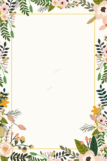 Color plant flower border background poster. Poster bunga, Kartu HD phone wallpaper