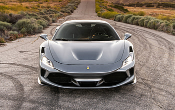 2022, Ferrari F8 Tributo, , front view, exterior, silver coupe, silver F8 Tributo, italian supercars, Ferrari HD wallpaper
