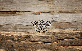 Pokemon Go wooden logo, , wooden backgrounds, games brands, Pokemon Go logo, creative, wood carving, Pokemon Go HD wallpaper