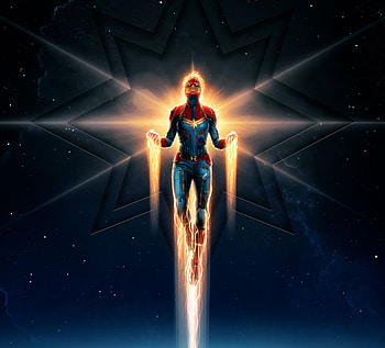 Poster, Captain Marvel, movie, Legendary superhero, 2019 HD wallpaper