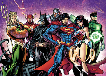 Justice League Artwork , justice-league, superman, batman, aquaman, cyborg, green-lantern, flash, digital-art, artwork, artist, deviantart HD wallpaper