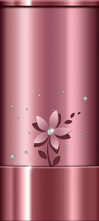 Pink Metalink, art, diamond, pastel, Luxury, Flowers HD phone wallpaper