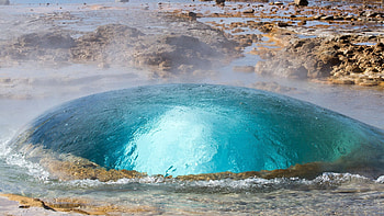 Strokkur geyser, Iceland destinations, Unique travel, Geysir HD wallpaper