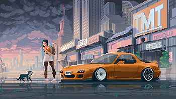 Shopping Trip 8bit, 8-bit, artist, artwork, digital-art, artstation HD wallpaper
