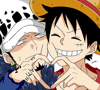 Law & Luffy, Anime, One Piece, Trafalgar Law, Monkey D. Luffy HD wallpaper