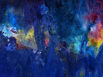 Dusk, abstraction, dark-blue art HD wallpaper