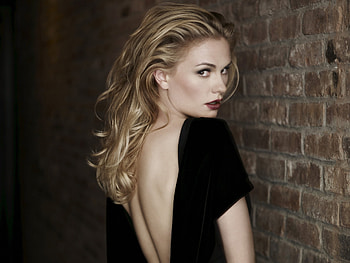 Anna Paquin, canadian, beautiful, people, dress, actresses, black dress, celebrity, canada HD wallpaper