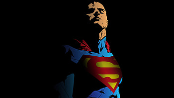 Superman Minimal , superman, minimalism, artist, artwork, digital-art, behance, superheroes HD wallpaper