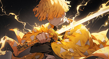 Zenitsu Agatsuma - Lightning Breath - Demon Slayer, Zenitsu Agatsuma, Anime, Demon Slayer: Kimetsu no Yaiba HD wallpaper