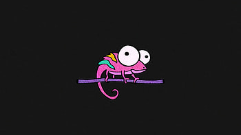 Chameleon Minimal , chameleon, minimalism, minimalist, artist, artwork, digital-art HD wallpaper
