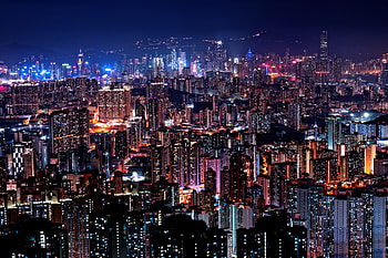 Cities, Building, Lights, Night City, Glow HD wallpaper