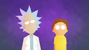 Rick and Morty characters, Aesthetic , Quirky animation, Pop culture references HD wallpaper