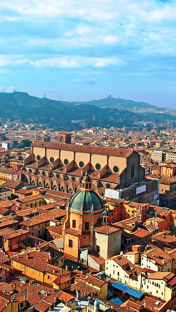 Bologna cityscape, , Urban skyline, Bologna travel HD phone wallpaper