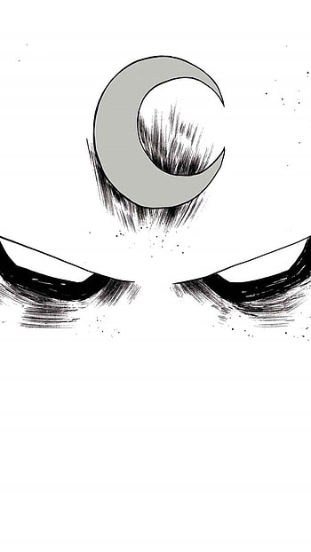 Moon Knight, Eyes, White Background HD phone wallpaper