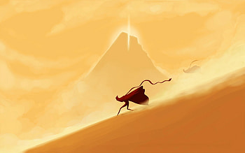 Journey, video game, desert, minimal HD wallpaper