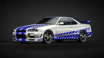 Side View, Fast and Furious Skyline HD wallpaper