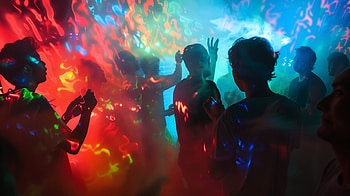 Vibrant Rave Party Dance, party, dancing, light, Nightlife HD wallpaper