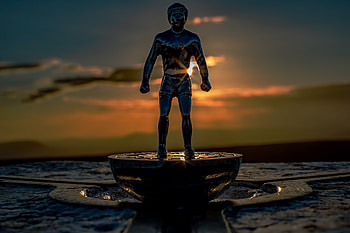 Miscellanea, Miscellaneous, Man, Statuette, Metal, Metallic, Sculpture HD wallpaper