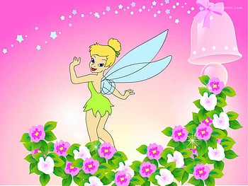 background c 13. jpg, fairy, flowers, fairydust, tink HD wallpaper